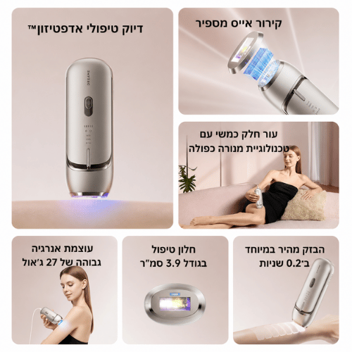 מכשיר לייזר להסרת שיער Dreame Hair Removal NOVA IPLברפאלי - refali.co.il