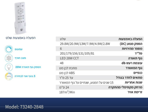 מאוורר תקרה 48