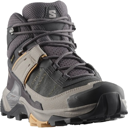 נעלי טיולים לנשים X Ultra 5 Mid GTX אפורות - Salomon