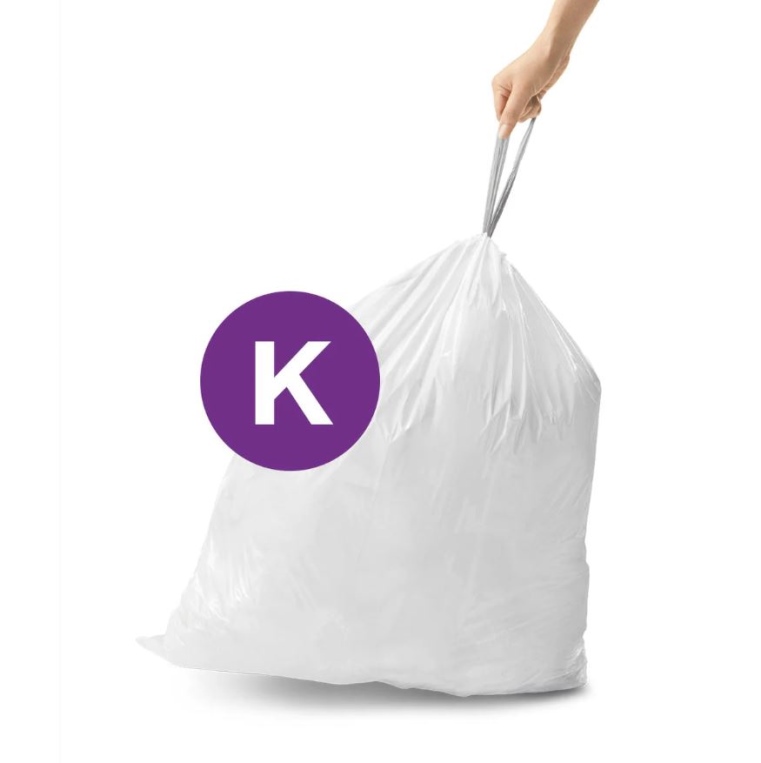 100 שקיות מסוג K לפח 40-45 ל