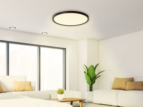 צמוד תקרה עגול 32W שחור ARENA קוטר 40 סמ 3COLOR IP20