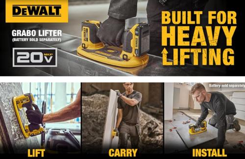 ידית ואקום נטענת  DeWalt DCE592B 20V MAX כושר הרמה 120 ק