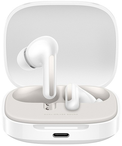 אוזניות TWS שיאומי דגם Redmi Buds 6 בצבע לבן 