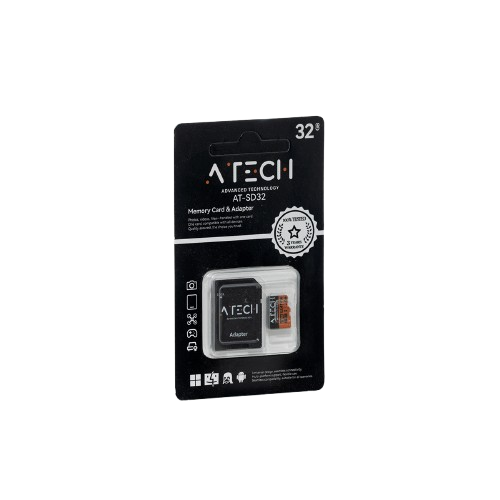 כרטיס זיכרון MicroSD בנפח 32GB – דגם AT-SD32