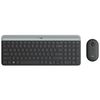 סט מקלדת ועכבר Logitech MK470 - אפור