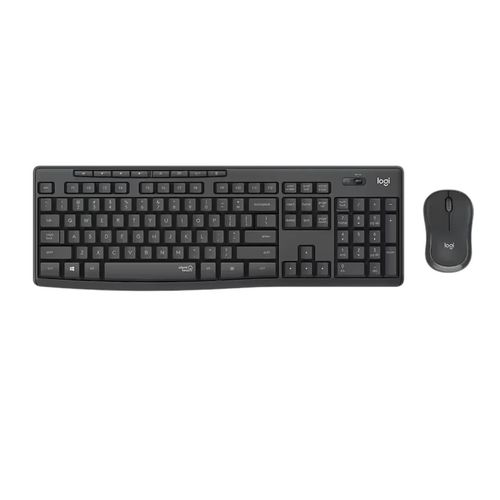 סט מקלדת ועכבר אלחוטי - MK295 Logitech אפור