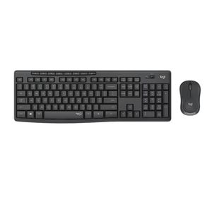 סט מקלדת ועכבר אלחוטי - MK295 Logitech אפור