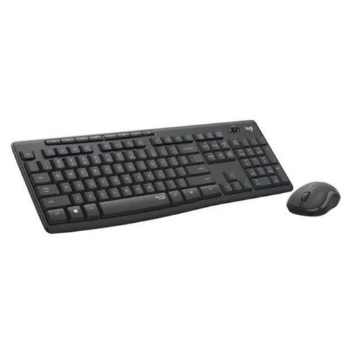סט מקלדת ועכבר אלחוטי - MK295 Logitech אפור
