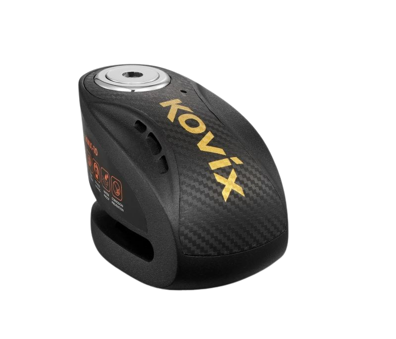 מנעול דיסק עם אזעקה 10 מ"מ שחור KOVIX קוביקס