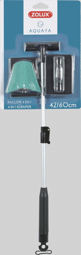 זולוקס מגרד אצות טלסקופי מקצועי 4 ב-1   4 IN 1 TELESCOPIC SCRAPER