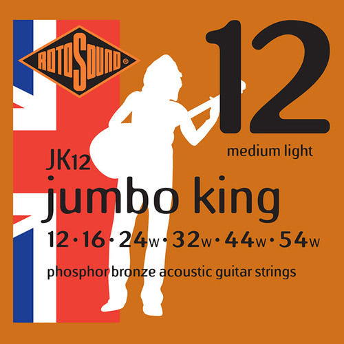 סט מיתרים 0.12 לאקוסטית ROTOSOUND JK12