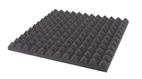 ספוג אקוסטי שחור בצורת פירמידות  ACOUSTIC CENTER 60 x 60 x 5 cm