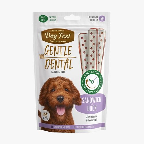 Dog fest - חטיף דנטלי סנדוויץ ברווז 90 גרם