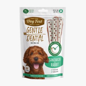 Dog fest - חטיף דנטלי סנדוויץ ארנב 90 גרם