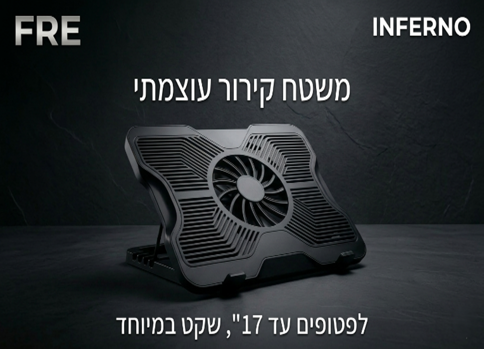 משטח קירור למחשב נייד INFERNO 