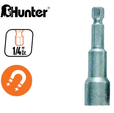 ביט מגנטי ארוך לעוגנים 11 ממ - מארז 5 יחידות HUNTER