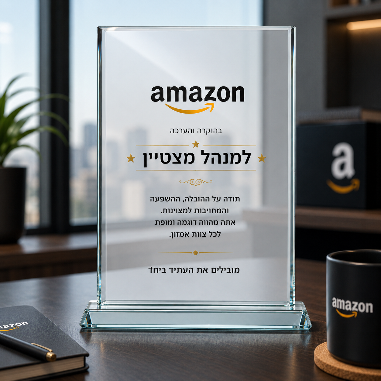 מגן הוקרה מרובע ענק