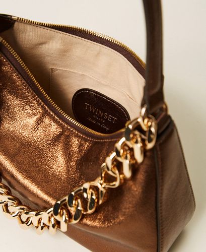 Liliane medium laminated leather bag