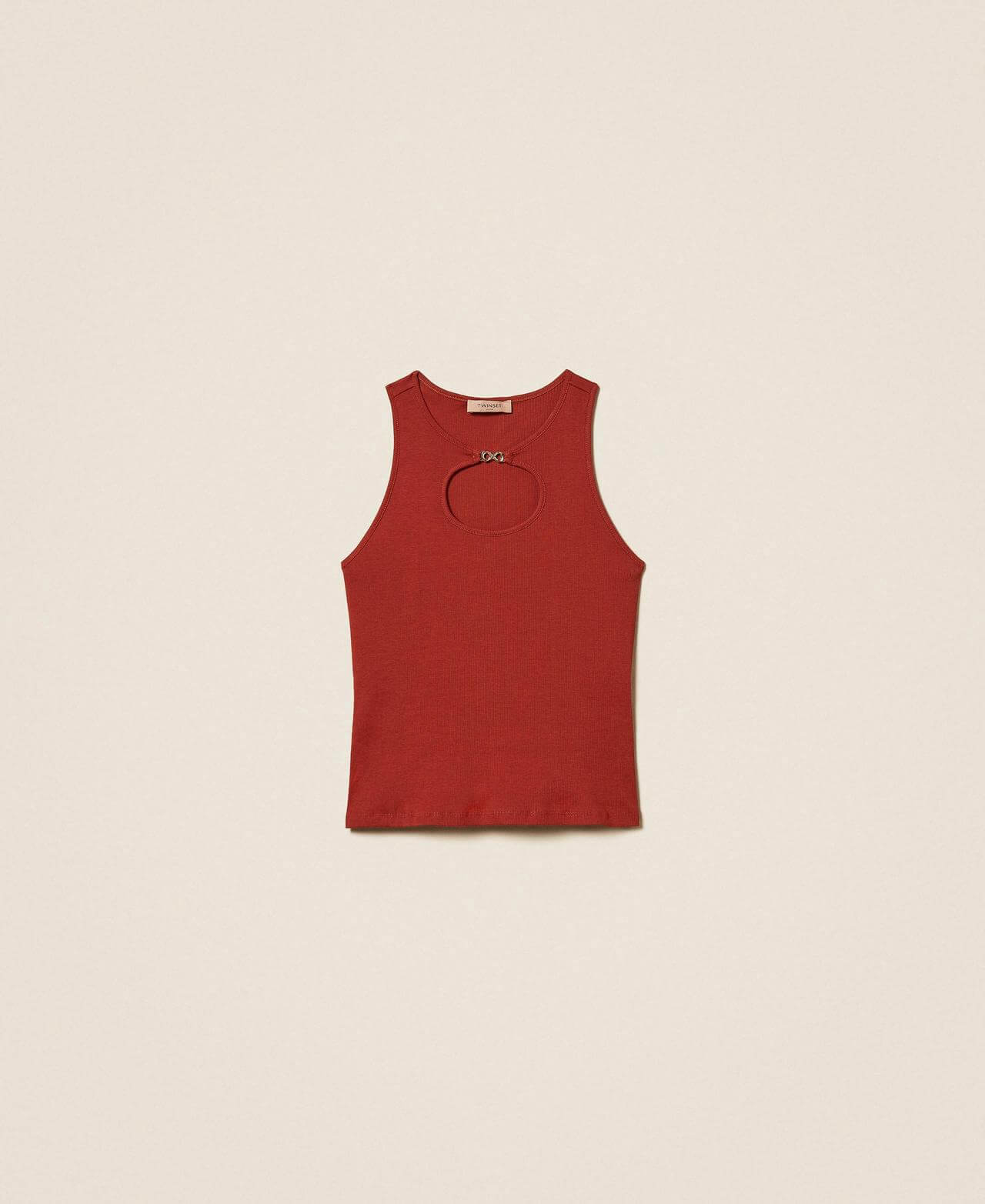 Ribbed top with logo