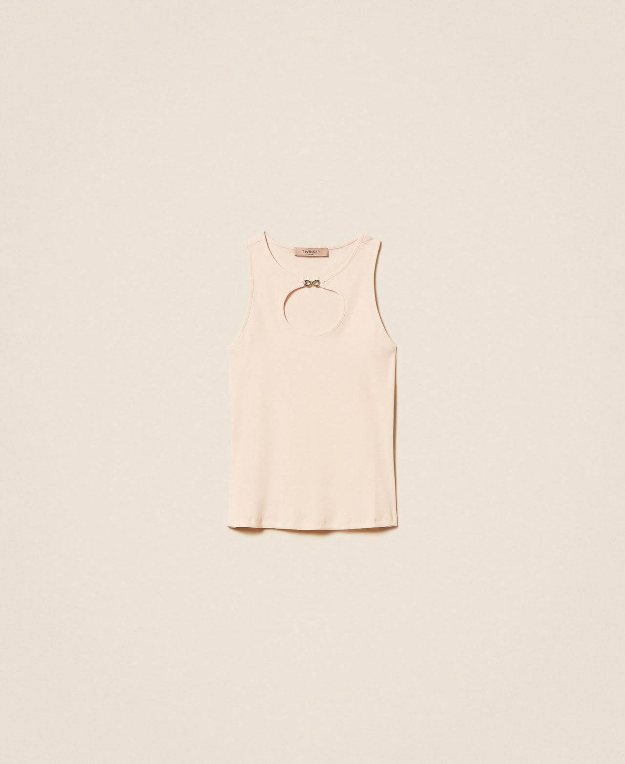 Ribbed top with logo
