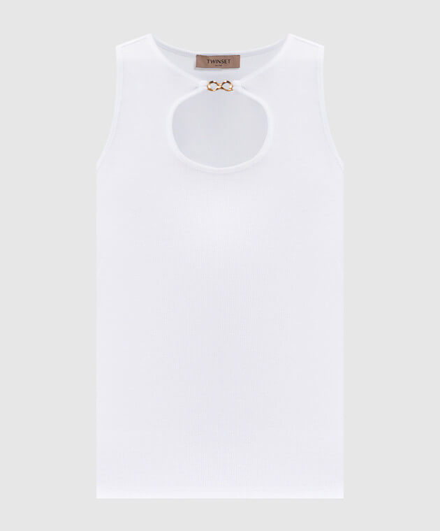 Ribbed top with logo