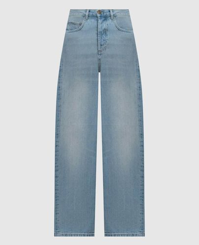 logo-patch straight-leg jeans