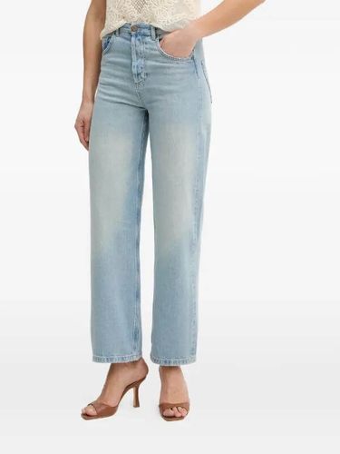 logo-patch straight-leg jeans