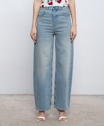 logo-patch straight-leg jeans