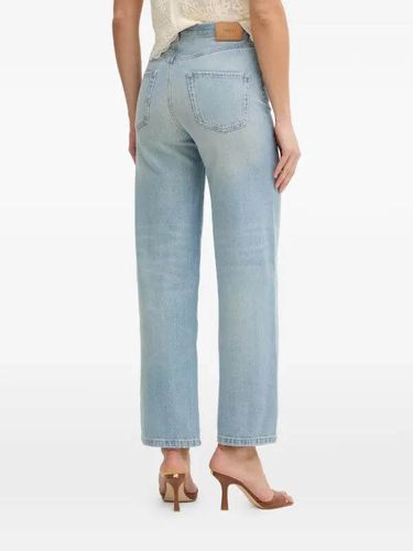 logo-patch straight-leg jeans