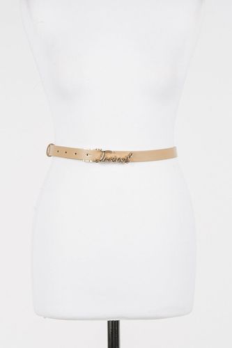 Reversible belt with logo
