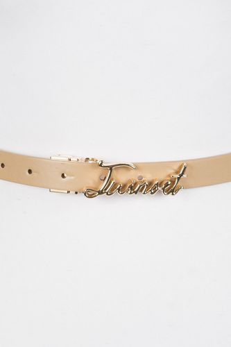 Reversible belt with logo