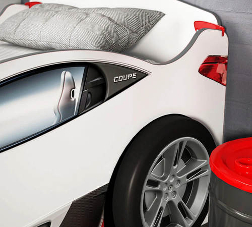 מיטת מכונית Coupe עם מיטת אירוח נשלפת כולל מזרן Cilek