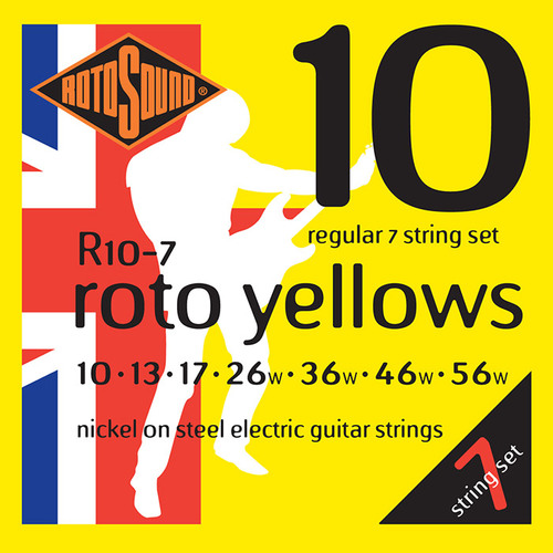 סט 7 מיתרים 0.10 לחשמלית ROTOSOUND R10-7