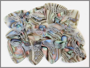 חבילה עם 12 מפרטים לבוזוקי Prodigy PPL12AS ABALONE SHELL MEDIUM