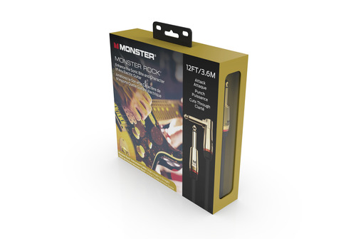 כבל 3.6 מ' פלג זוית Monster® Prolink Rock Right Angle to Straightt 12ft PL-PL