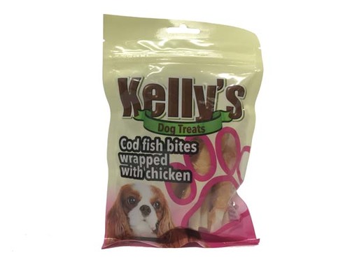 Kelly's - חטיף דג קוד ועוף 100 גר' קייליז לכלב