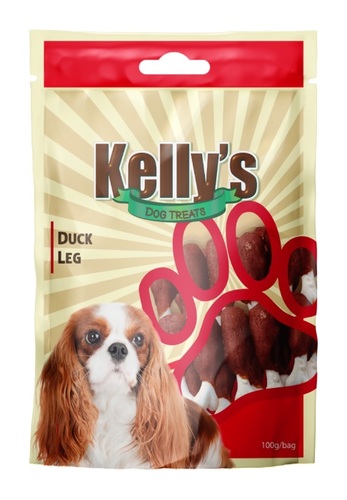 Kelly's - חטיף פולקע ברווז 100 גר' קייליז לכלב