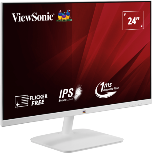 מסך מחשב ‏24 ‏אינטש Viewsonic VA2432-H Full HD - צבע לבן
