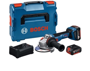 משחזת זווית 18V כולל 2 סוללות 5AH ומטען BOSCH GWS 18V-11S