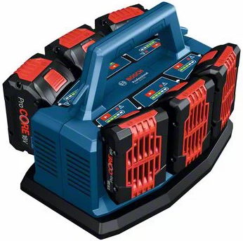 מטען ל6 סוללות 18V ליתיום Bosch GAL 18V6-80