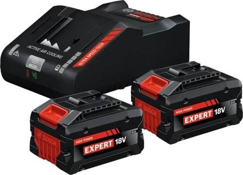 סט 2 סוללות EXBA18V-80 8Ah ומטען מהיר EXAL18V-160 מבית Bosch