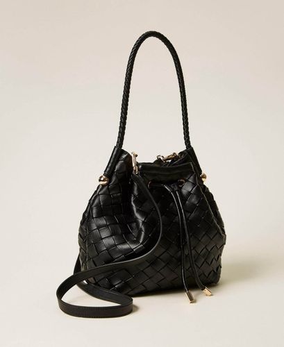 Handwoven bucket bag