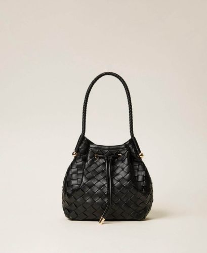 Handwoven bucket bag