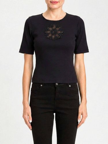 TWINSET floral-appliqué T-shirt 