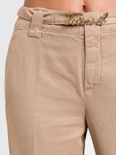 Twinset - Beige pants with belt