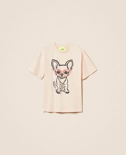 MYFO oversize T-shirt with print and embroidery