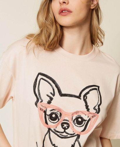 MYFO oversize T-shirt with print and embroidery