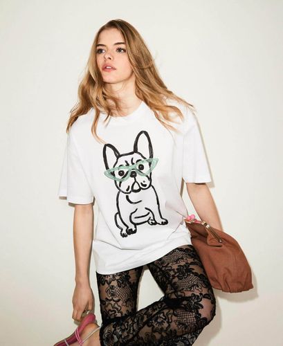 MYFO oversize T-shirt with print and embroidery