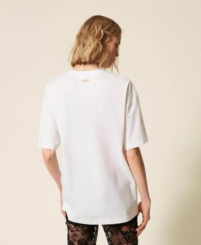 MYFO oversize T-shirt with print and embroidery