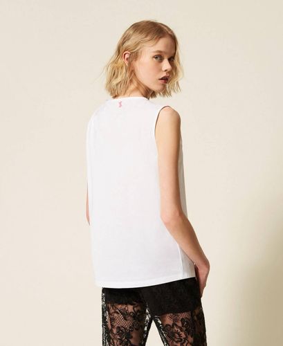 MYFO top with rose embroidery